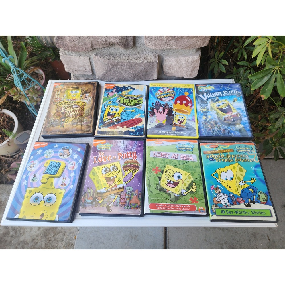 14 SpongeBob SquarePants DVD Lot Nickelodeon Collection